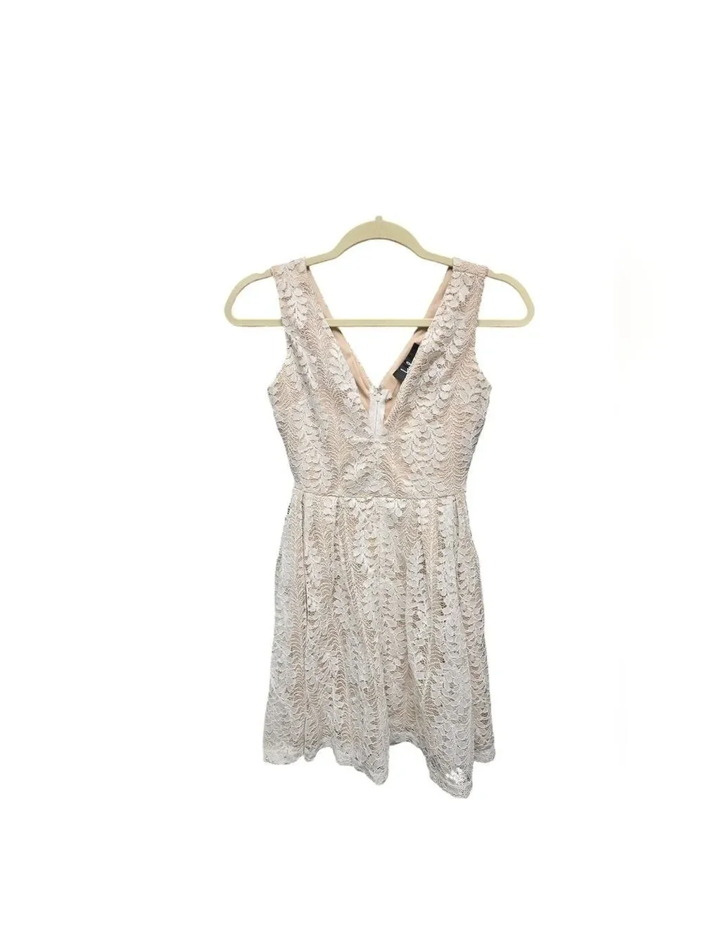 Lulus All of My Heart White Lace Skater Dress Sz. XS - Picture 3 of 9